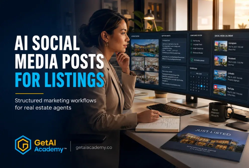 How to Use AI to Create Social Media Posts for Your Listings (Beginner Guide)
