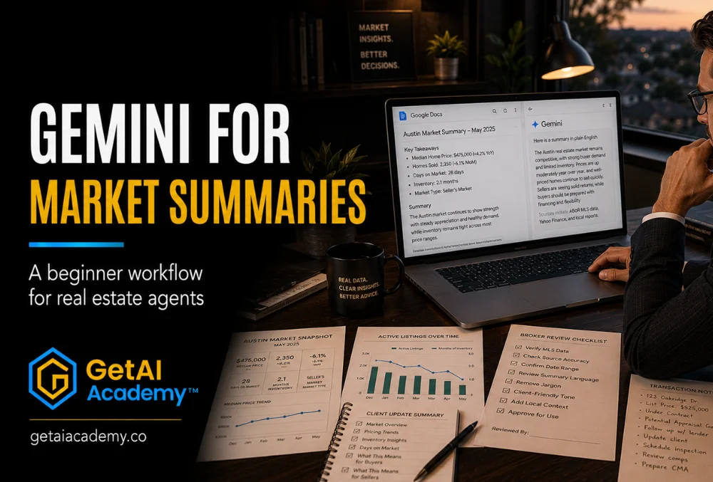 Using Gemini for Real Estate Market Summaries: A Beginner Workflow