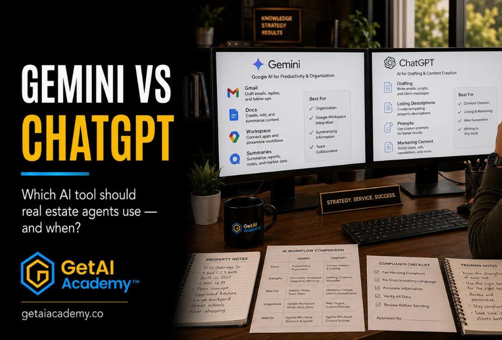 Gemini vs ChatGPT for Real Estate Agents: What's the Difference?